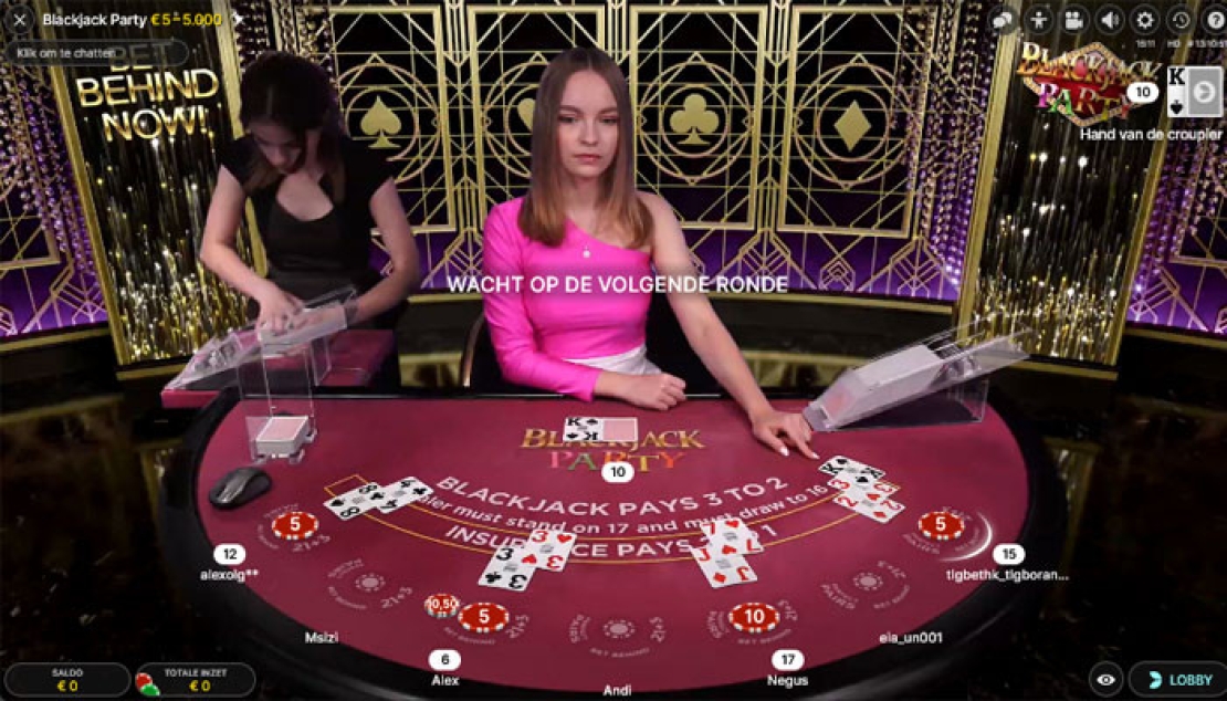 Blackjack Party Evolution Screenshot Blackjack Party Evolution Screenshot