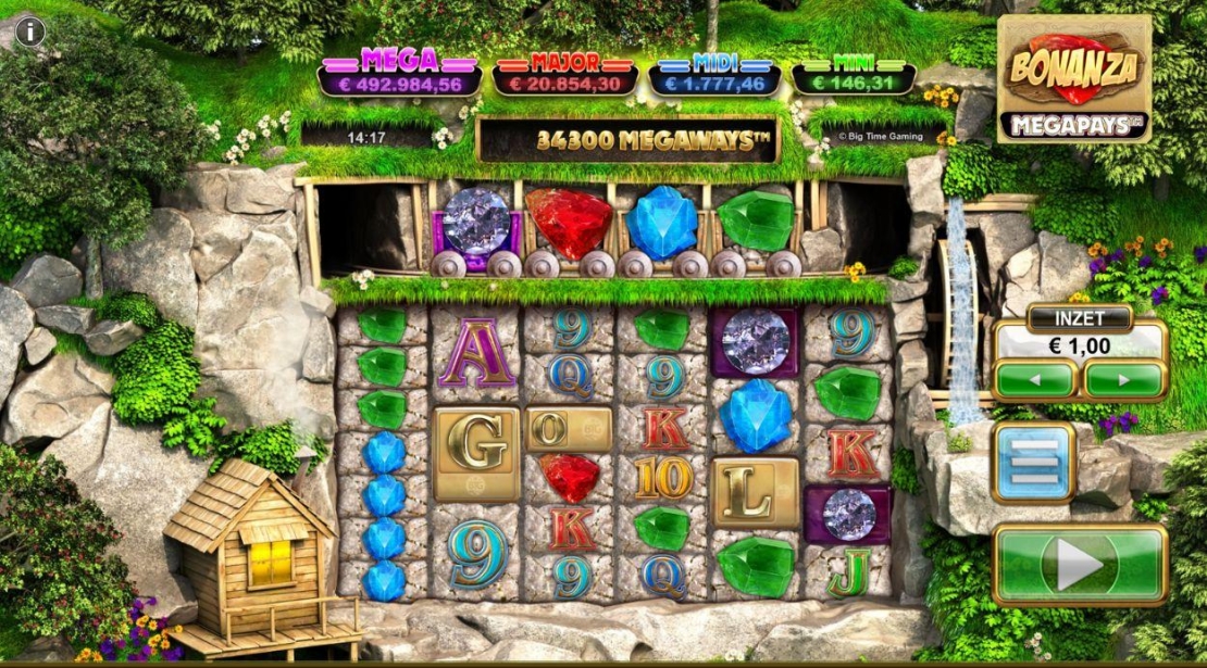 Speelscherm van het spel Bonanza Megapays
