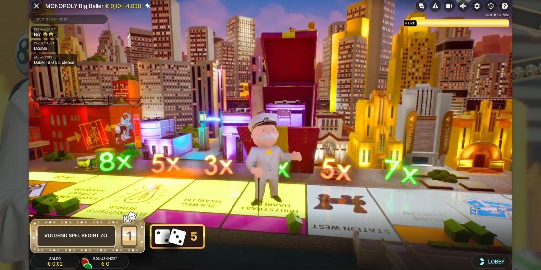 Bonusspel Monopoly Big Baller