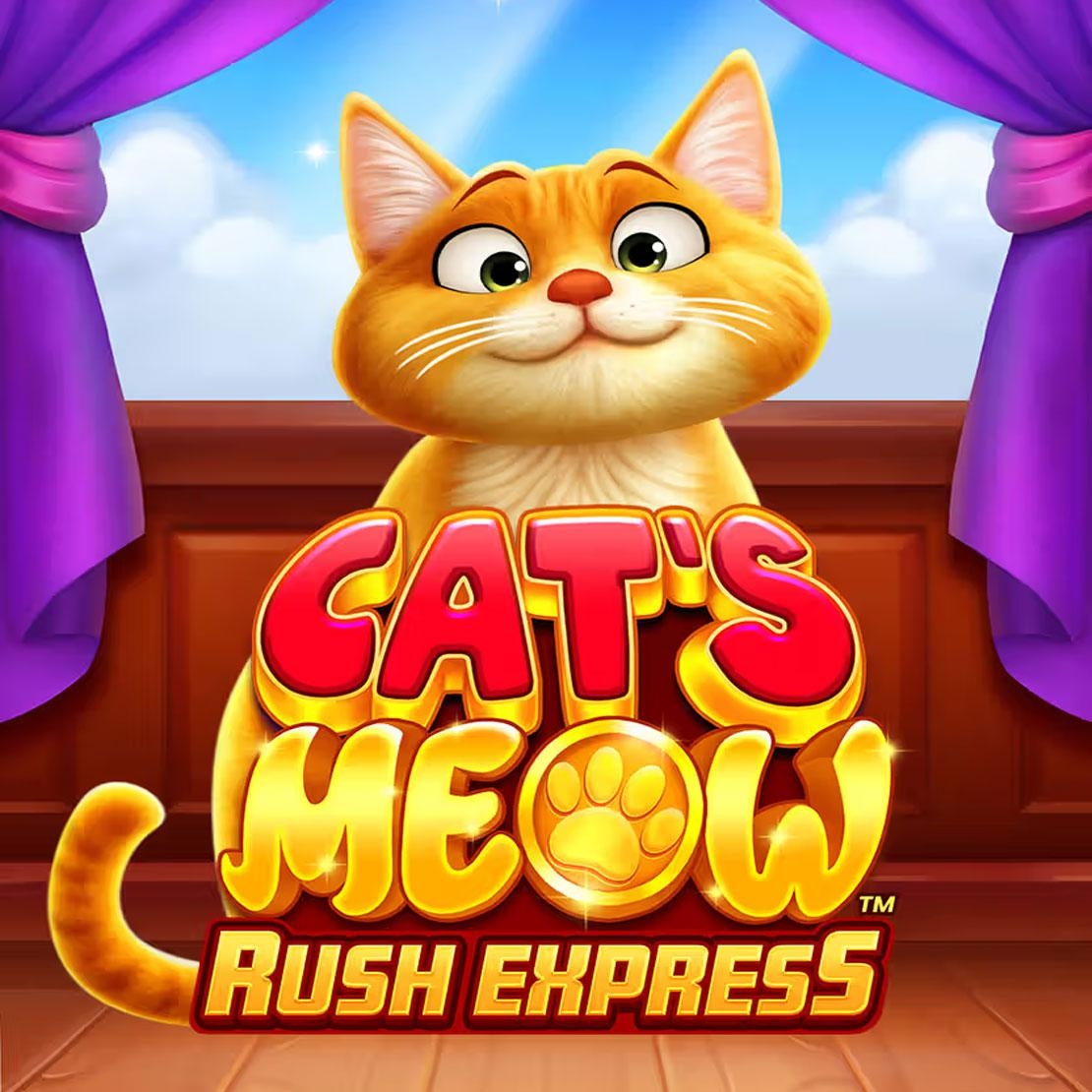 Logo van de Cat's Meow Rush Express slot