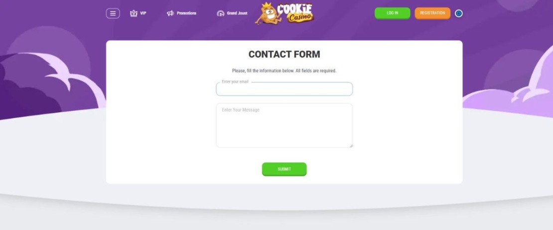 Klantenservice van Cookie Casino