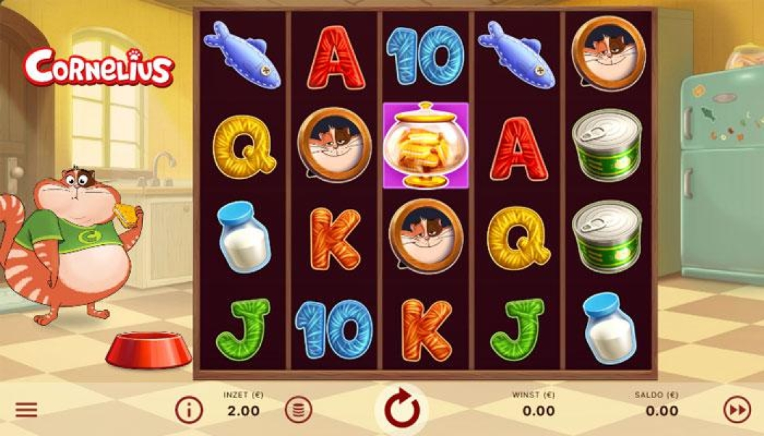 Speelveld van NetEnt slot Cornelius