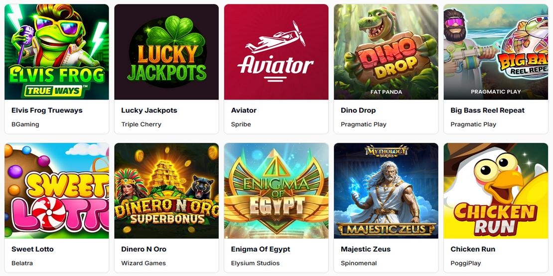 Spelaanbod van EUslot