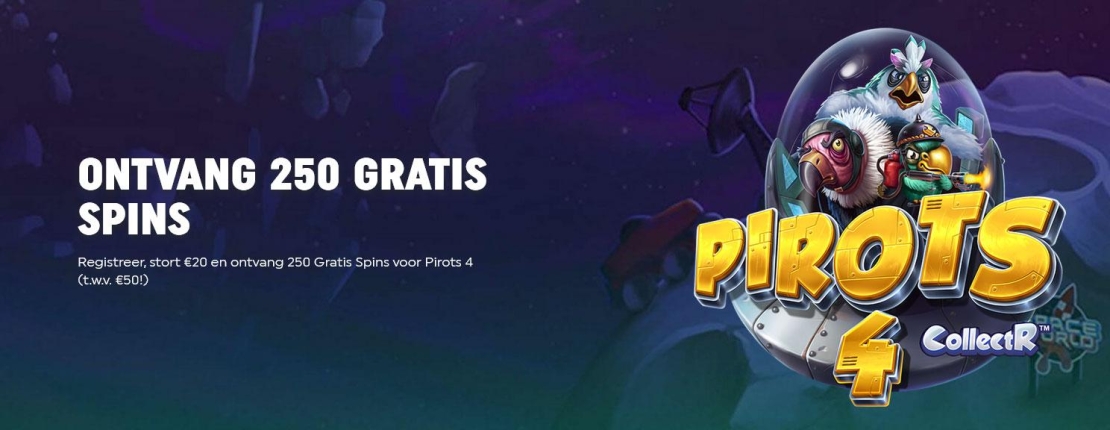 Free Spins Exclusief op Pirots 4 bij TOTO Casino
