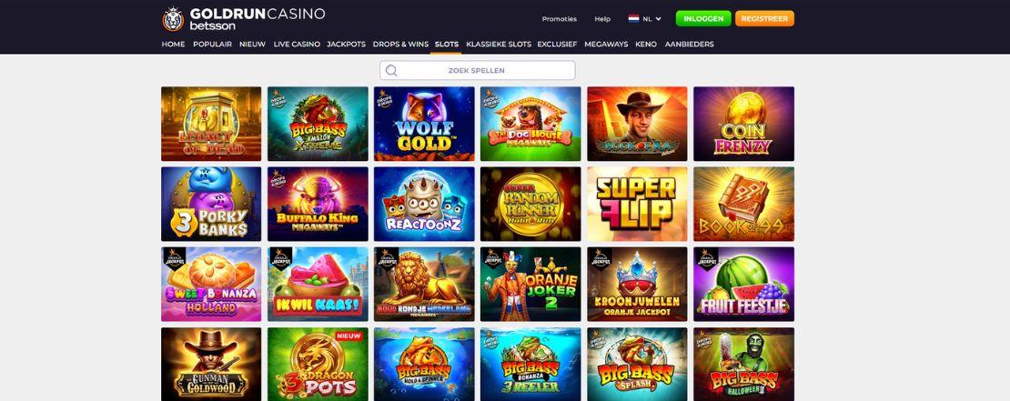 Goldrun Casino Review - Dagelijkse bonussen en extraatjes
