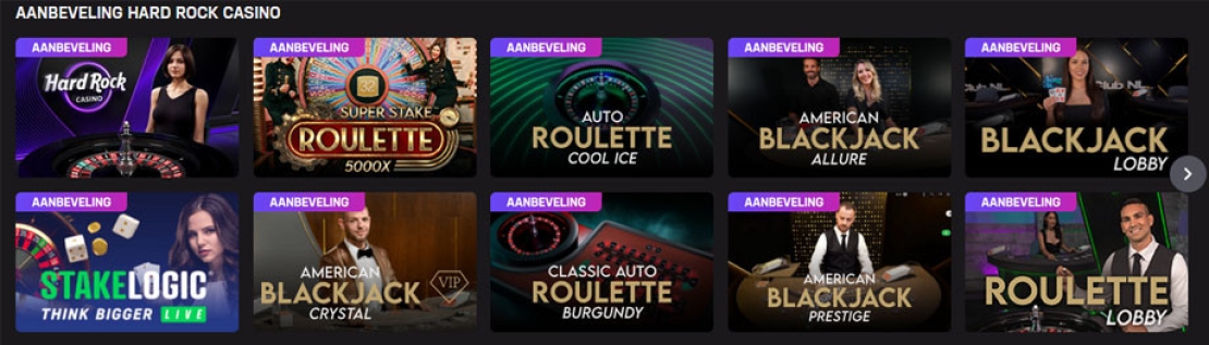 Hard Rock Casino live casino Nederland