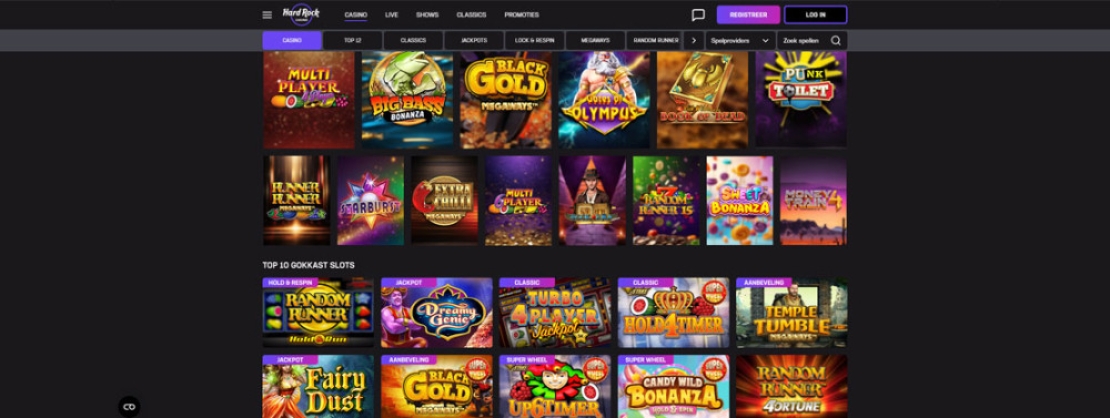 Hard Rock Casino spelaanbod