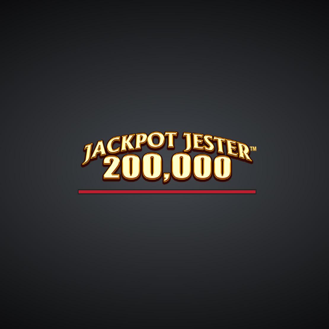 Logo van de videoslot Jackpot Jester 200.000