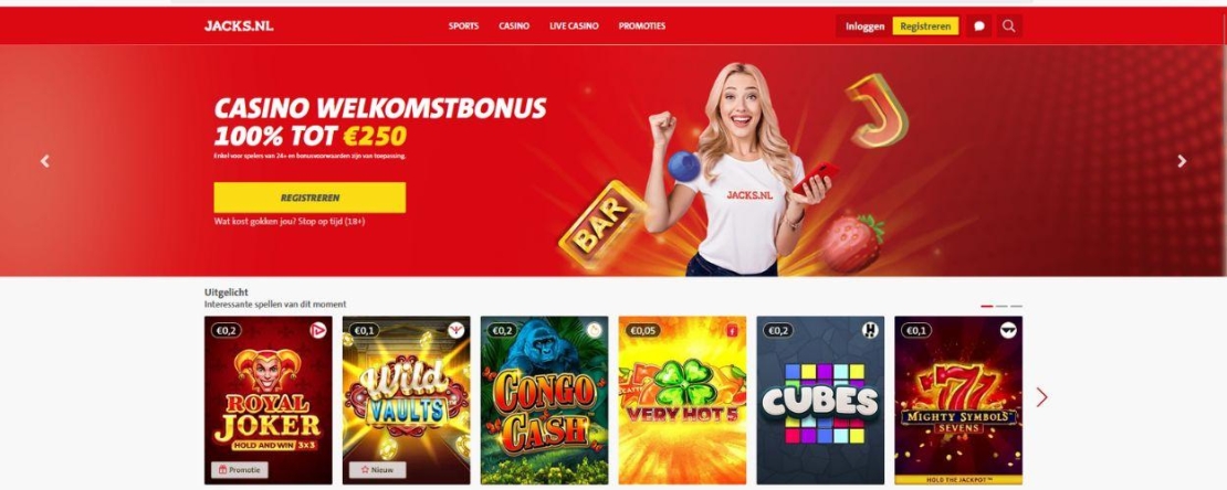 Jacks casino welkomstbonus homepage