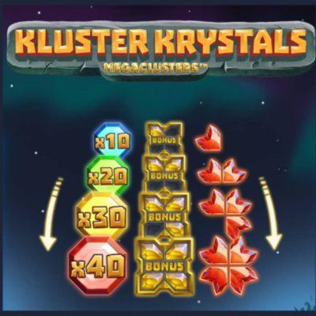 Logo van het spel Kluster Krystals megaclusters
