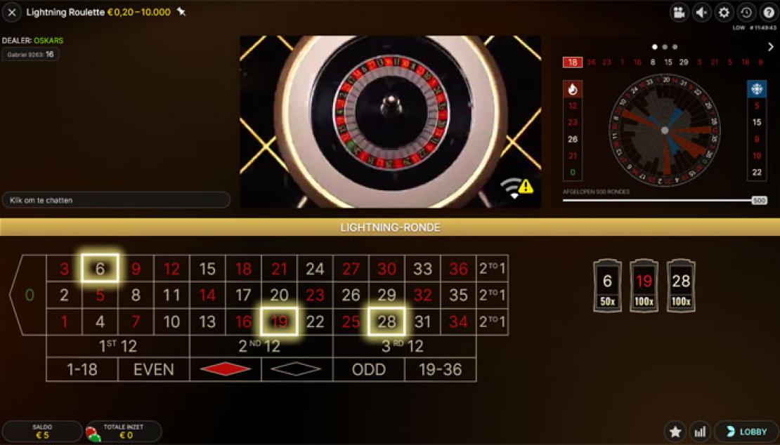 Lightning Roulette Evolution Screenshot Lightning Roulette Evolution Screenshot