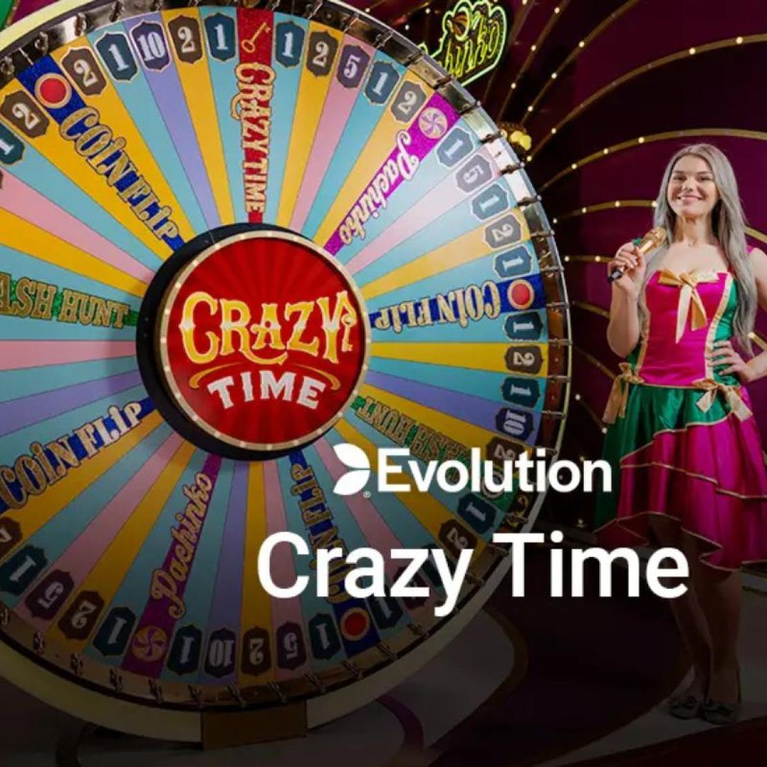 Logo van het spel Crazy Time
