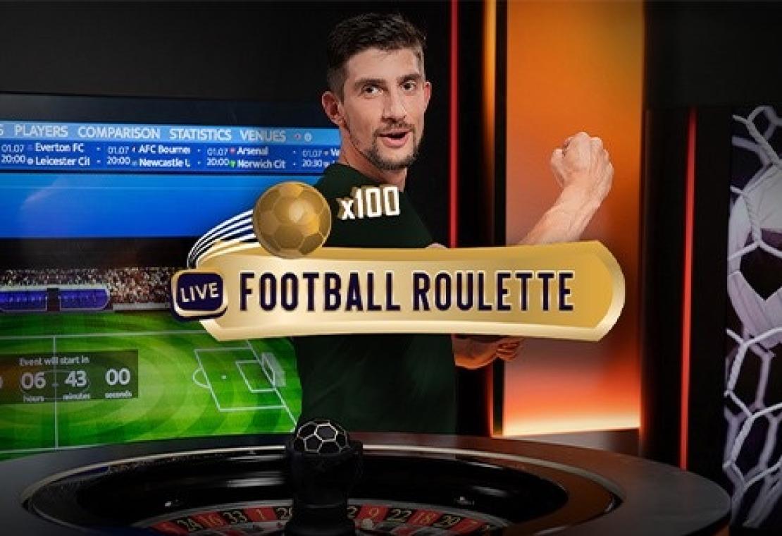 Logo van het spel foorball roulette