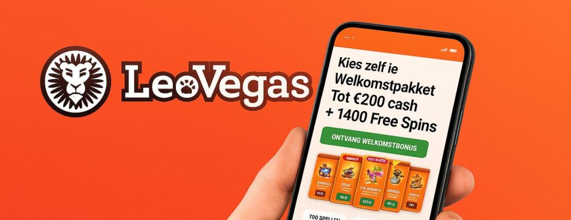 LeoVegas Casino mobiel openen met bonus en spellen