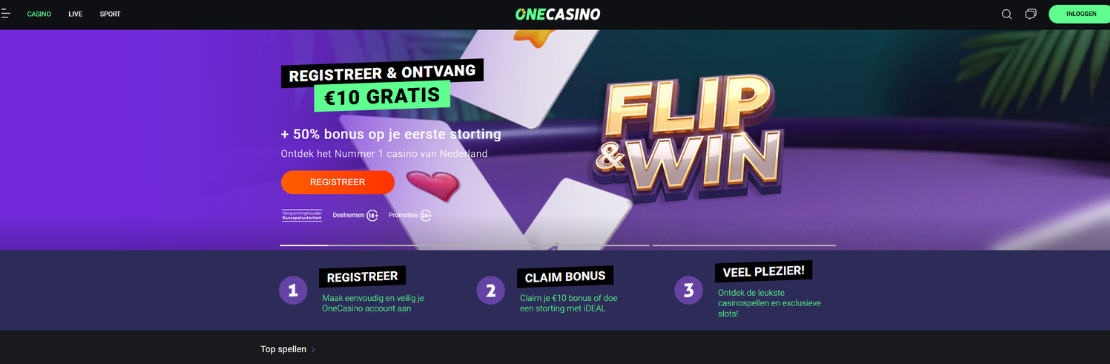 One Casino no deposit