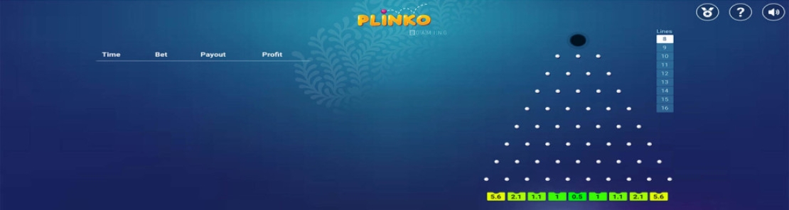 Screenshot van Plinko Nederland BGaming in een online casino