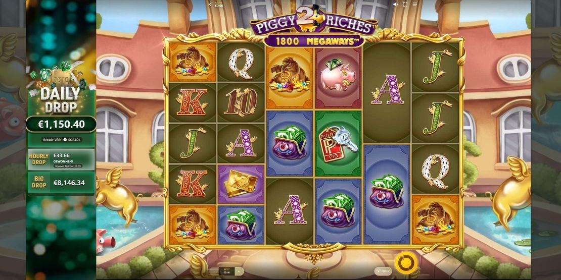 Piggy 2 Riches Megaways speelveld