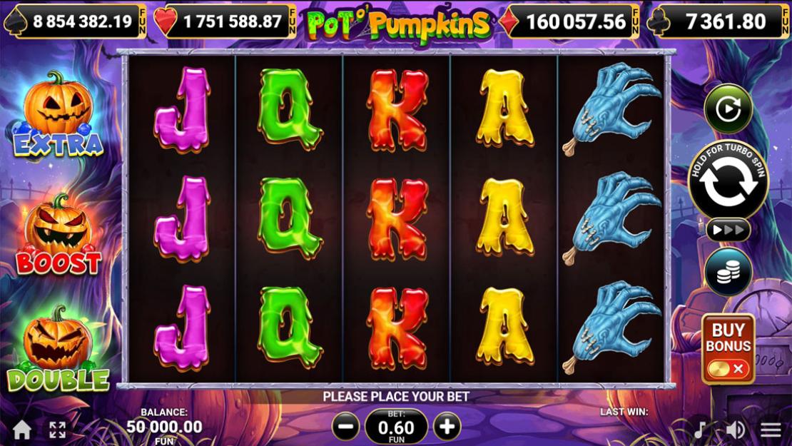 Speelveld van de slot Pot o' Pumpkins