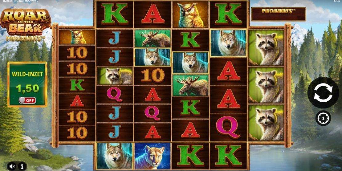 Roar of the Bear Megaways speelveld