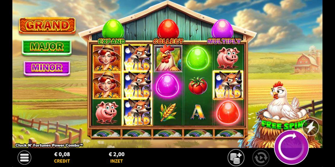 Speelveld Cluck N Fortunes Power Combo