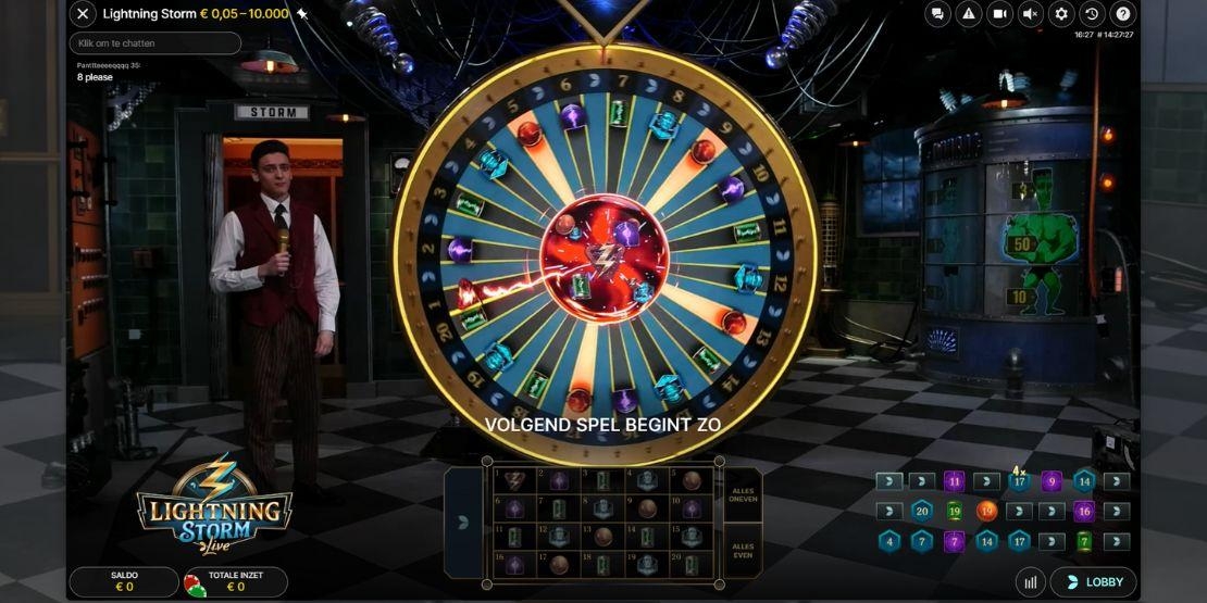 Speelveld Lightning Storm