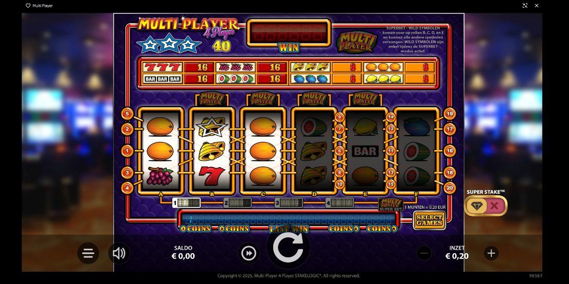 Speelveld Multi Player 4 Player