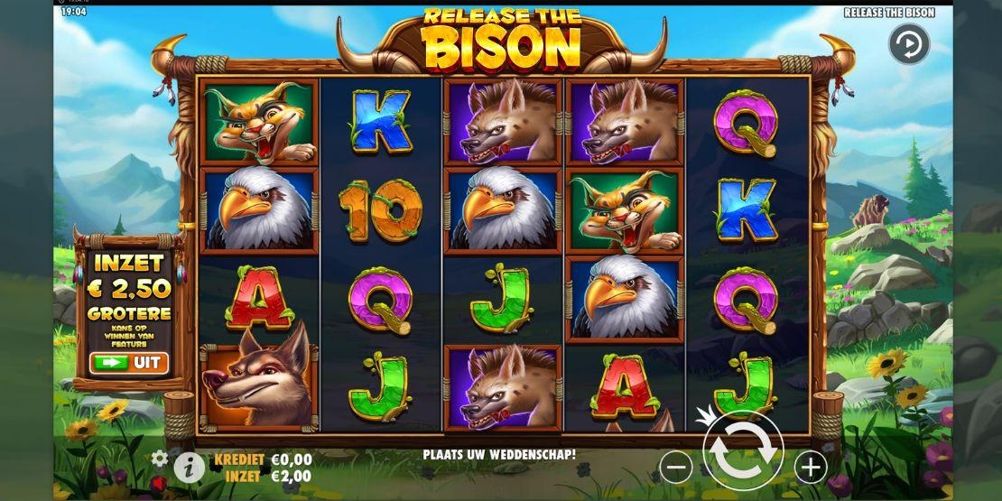 Speelveld Release the Bison slotgame