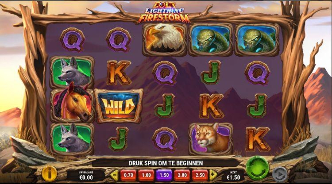 Speelveld van de spel Colt Lightning Firestorm 