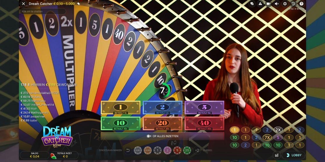 Speelveld van het spel Dream Catcher