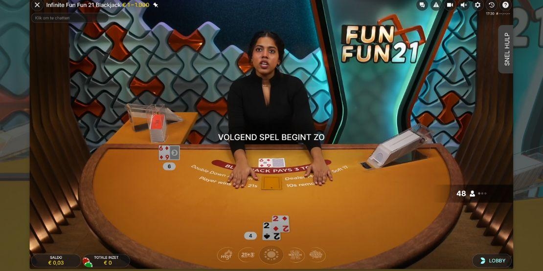 Speelveld van het spel Fun Fun 21