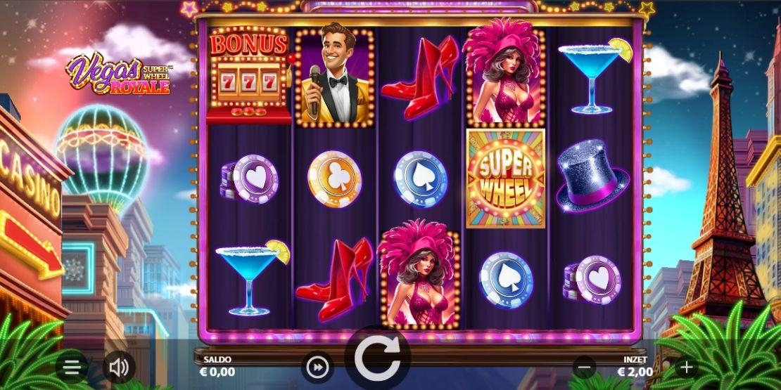 Speelveld van Vegas Royale Super Wheel