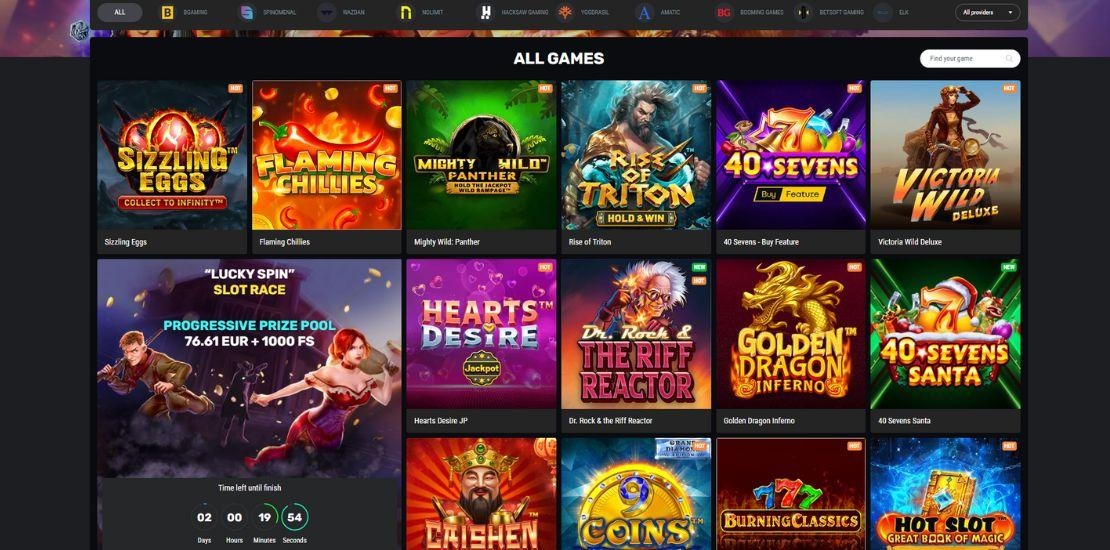 Spelaanbod bij Betamo online casino