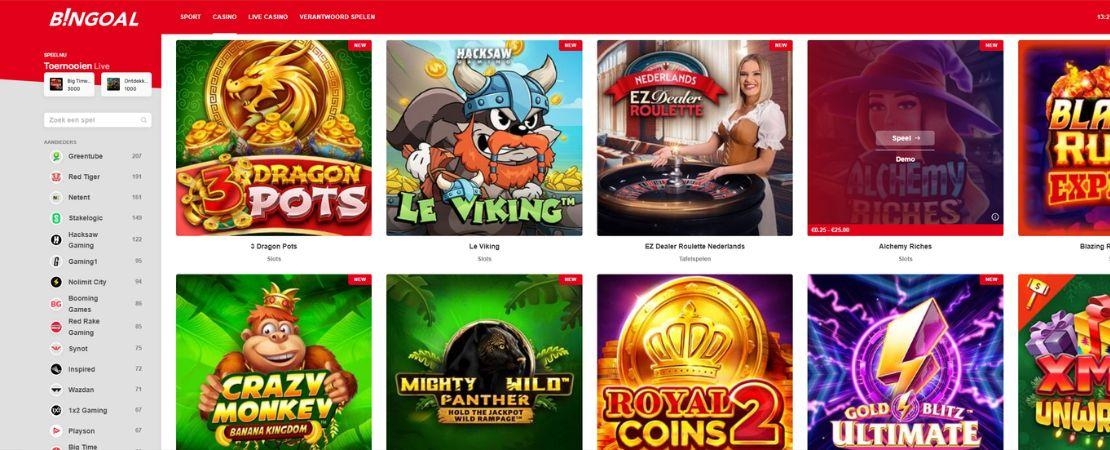 Bingoal Casino spelaanbod