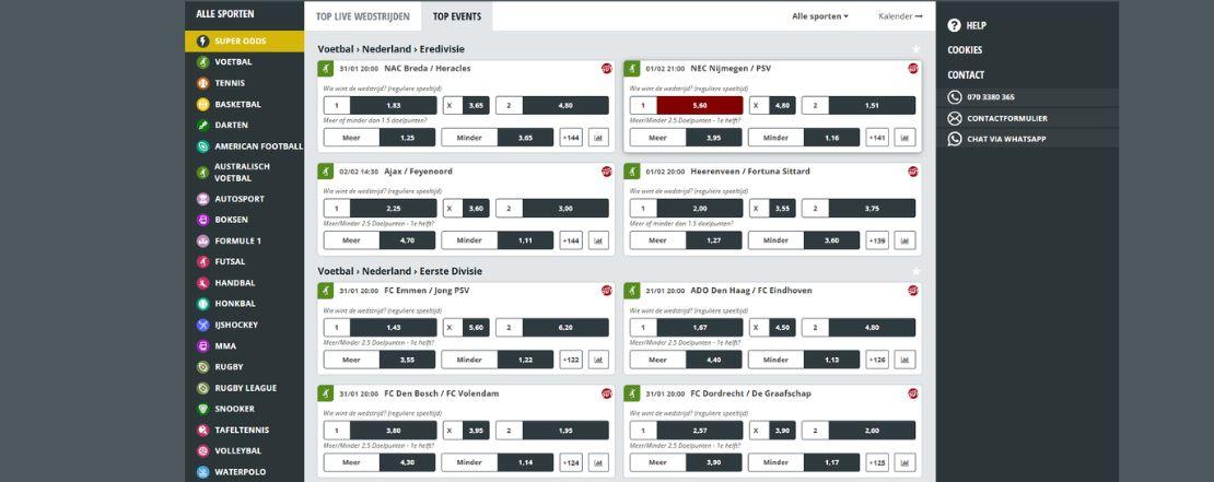 Spelaanbod van ZeBet casino