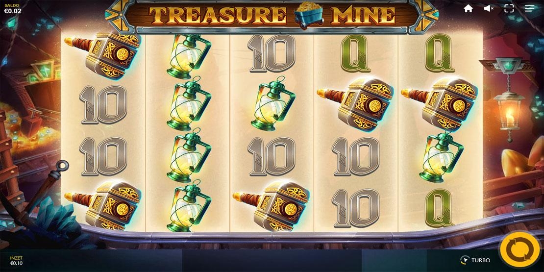 Speelveld van de Treasure Mine gokkast