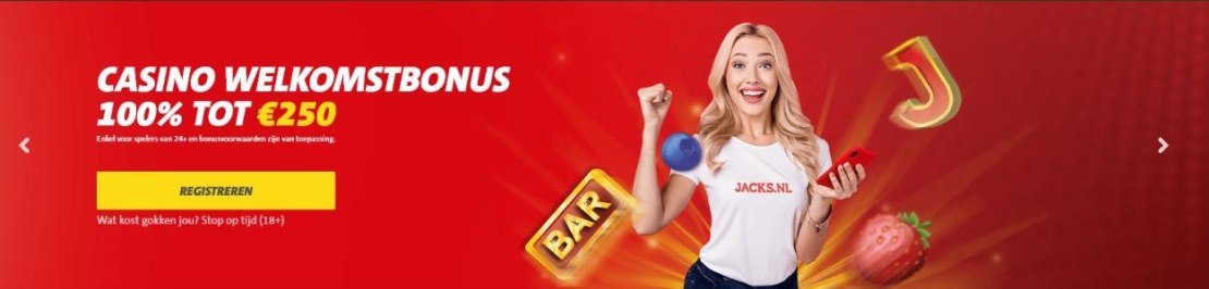 Welkomstbonus bij jacks casino online