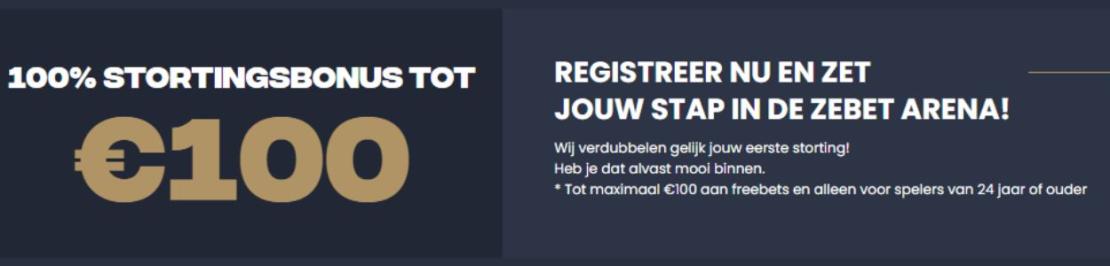 Welkomstbonus van casino ZeBet