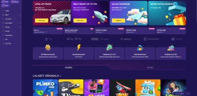 LalaBet Homepage